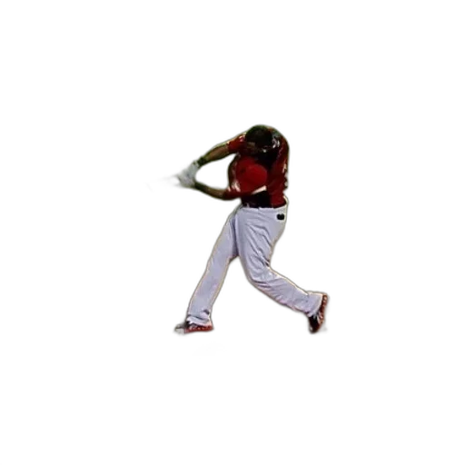 staff, animal, hair, baseball, player, swings, his, bat transparent PNG cut-out