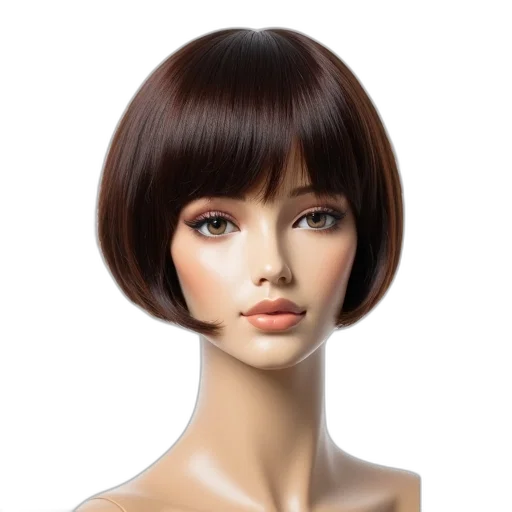 hair, face, photorealistic, 3d render, concept art, fantasy art, mannequin, head transparent PNG cut-out