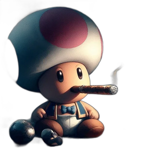 staff, hat, weapon, concept art, pixel art, fantasy art, 3d render, toad transparent PNG cut-out