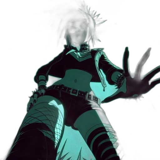 creature, mask, robot, weapon, concept art, 3d render, cyberpunk, anime transparent PNG cut-out