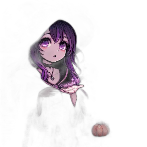 creature, mask, dress, face, pixel art, concept art, fantasy art, anime transparent PNG cut-out