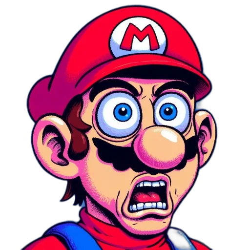 face, mask, hat, creature, pixel art, concept art, cartoon, comic book art transparent PNG cut-out