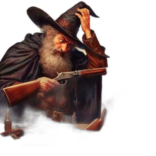 staff, weapon, sword, hat, concept art, fantasy art, photorealistic, 3d render transparent PNG cut-out