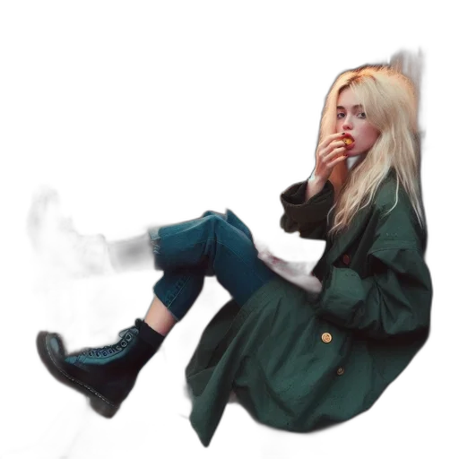 jacket, shoes, face, hair, concept art, photorealistic, watercolor, oil painting transparent PNG cut-out