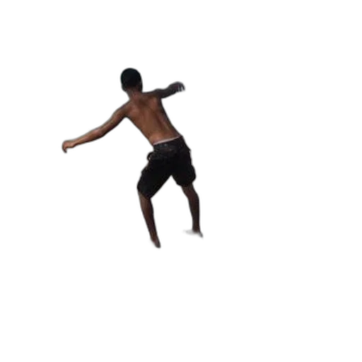 3d render, young, man, black, shorts, stands, surfboard, shallow transparent PNG cut-out