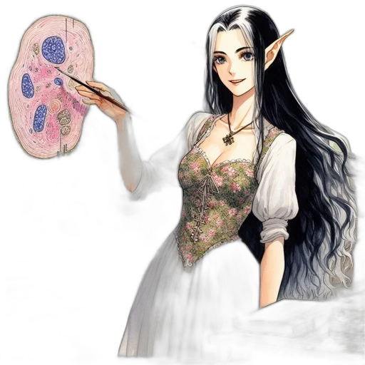 dress, fantasy art, concept art, watercolor, pixel art, pastel, woman, pointed transparent PNG cut-out