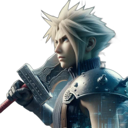 sword, weapon, concept art, 3d render, fantasy art, photorealistic, character, spiky transparent PNG cut-out