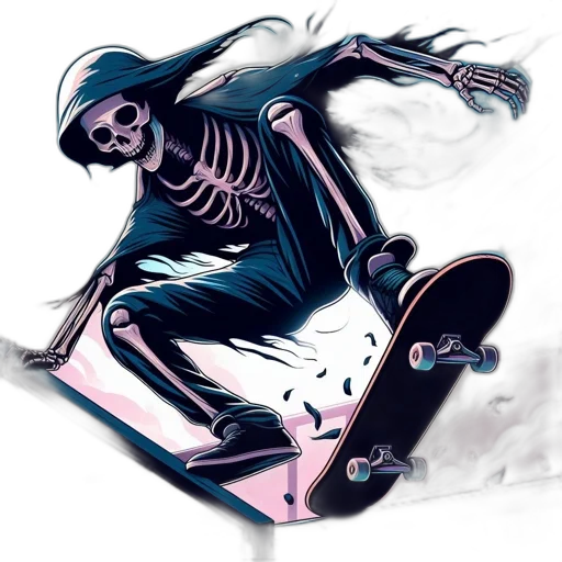 concept art, comic book art, fantasy art, watercolor, dark, monochrome, blue, animated transparent PNG cut-out