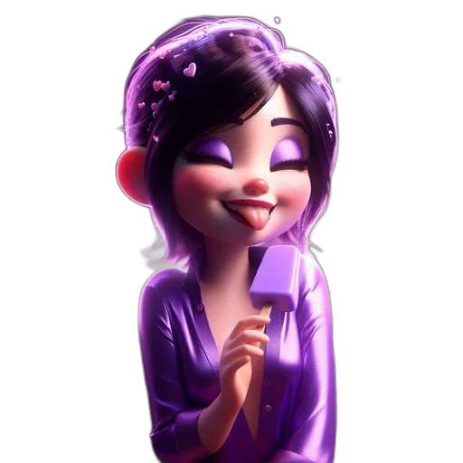 staff, dress, jewelry, face, cartoon, 3d render, concept art, fantasy art transparent PNG cut-out