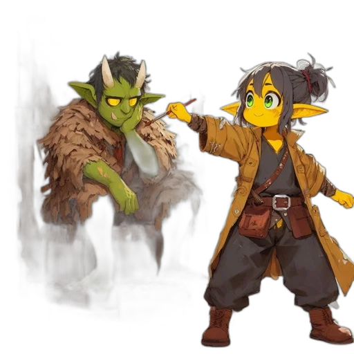 staff, concept art, fantasy art, pixel art, comic book art, fire, green, golden transparent PNG cut-out