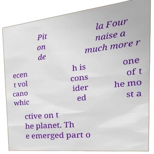 poster, text, french, about, piton, fournaise, volcano, which transparent PNG cut-out