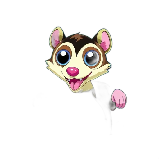 animal, staff, creature, mask, cartoon, concept art, 3d render, photorealistic transparent PNG cut-out