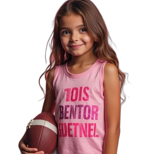 girls, pink, tank, top transparent PNG cut-out