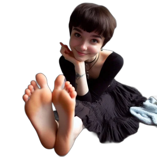 shoes, creature, dress, face, photorealistic, cartoon, 3d render, concept art transparent PNG cut-out