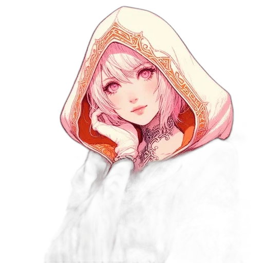 dress, hat, face, crown, fantasy art, concept art, watercolor, pixel art transparent PNG cut-out