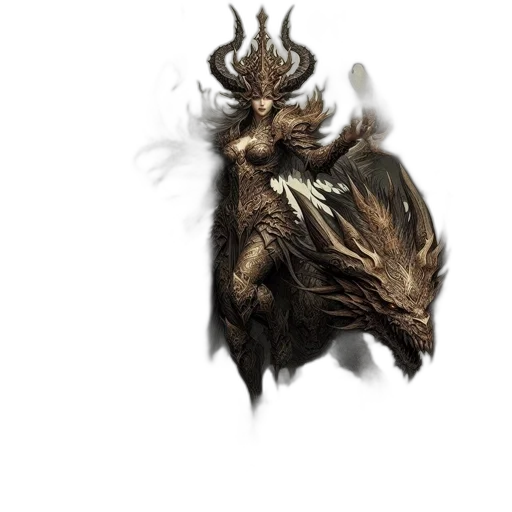 dragon, creature, mask, animal, concept art, fantasy art, 3d render, photorealistic transparent PNG cut-out