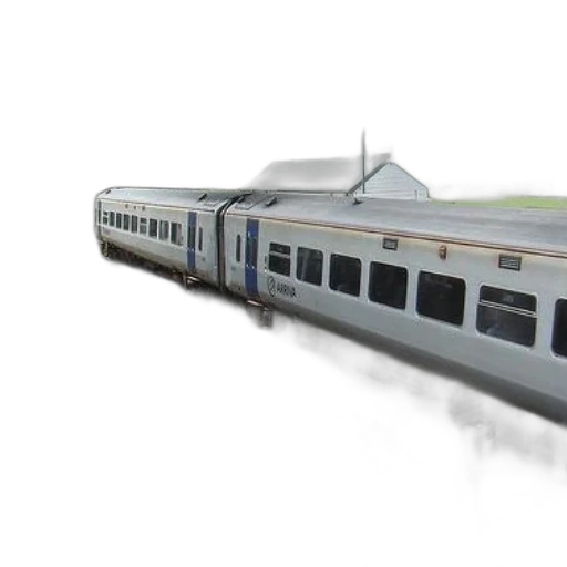 3d render, concept art, photorealistic, passenger, train, tracks, platform, next transparent PNG cut-out