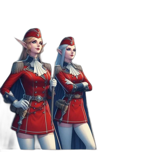 staff, jacket, crown, concept art, 3d render, fantasy art, pixel art, red transparent PNG cut-out
