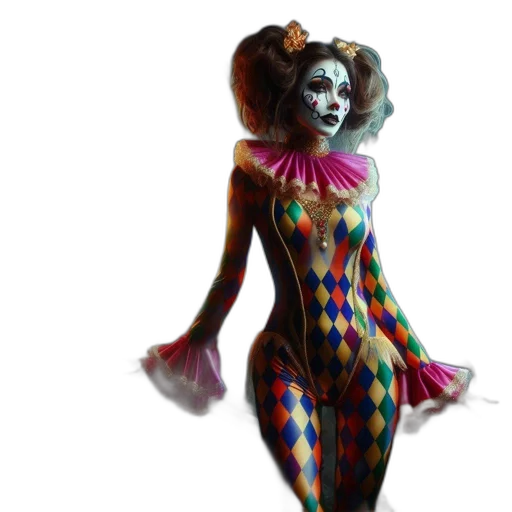 mask, dress, creature, concept art, 3d render, fantasy art, photorealistic, woman transparent PNG cut-out