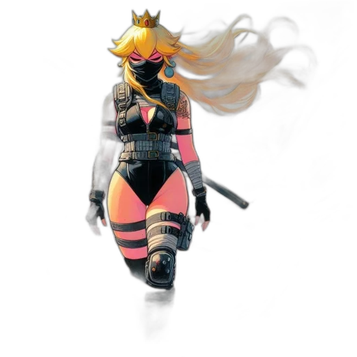 mask, weapon, staff, robot, concept art, cyberpunk, 3d render, fantasy art transparent PNG cut-out