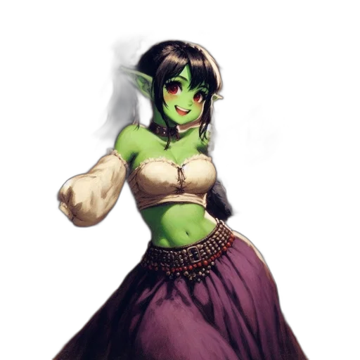 staff, dress, fantasy art, concept art, pixel art, 3d render, green, animated transparent PNG cut-out