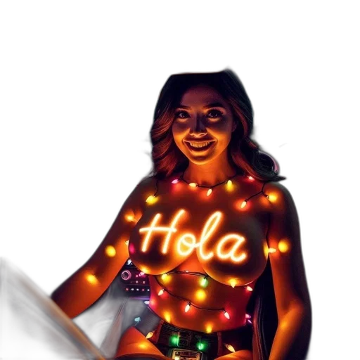 concept art, pixel art, neon lights, woman, seated, car, neon, hola transparent PNG cut-out