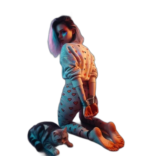 dress, creature, shoes, jacket, 3d render, concept art, photorealistic, pixel art transparent PNG cut-out