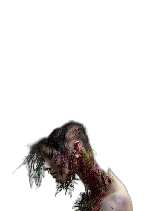 creature, hair, animal, staff transparent PNG cut-out