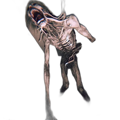 creature, mask, robot, staff, concept art, 3d render, photorealistic, pixel art transparent PNG cut-out