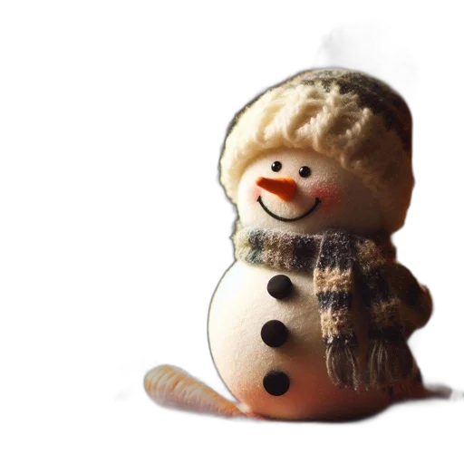 3d render, photorealistic, snow, festive, winter, scene, features, snowman transparent PNG cut-out