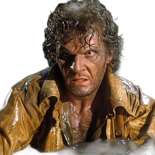 jacket, face, fire, fog, underwater, rain, man, distress transparent PNG cut-out