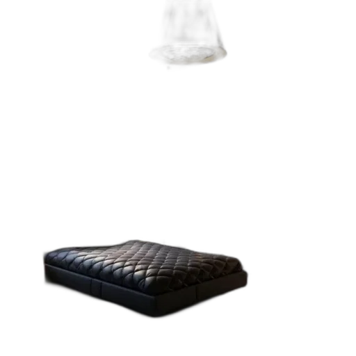 furniture, shoes, umbrella, hat, 3d render, concept art, outer space, dark transparent PNG cut-out