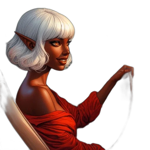 hair, staff, face, concept art, fantasy art, comic book art, photorealistic, red transparent PNG cut-out