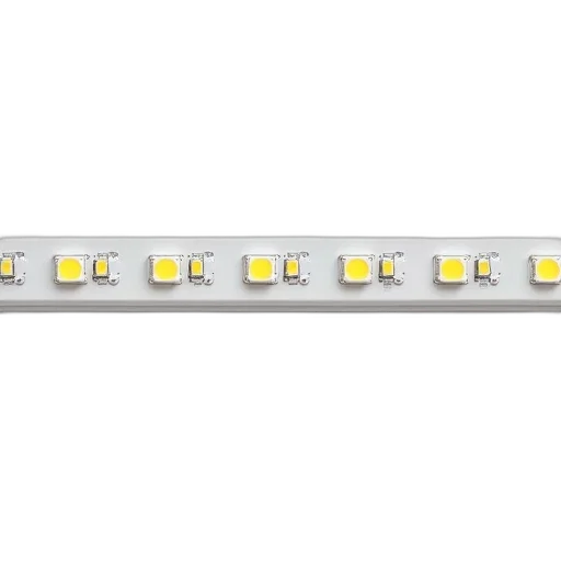 white, led, light, strip, plastic, casing, yellow, lights transparent PNG cut-out