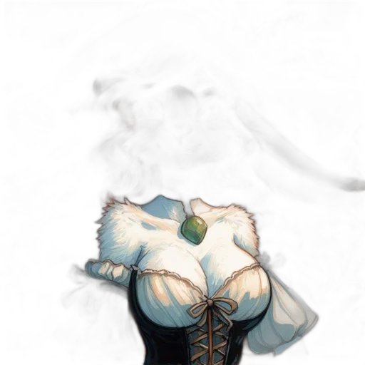 dress, jacket, crown, flower, watercolor, concept art, fantasy art, photorealistic transparent PNG cut-out