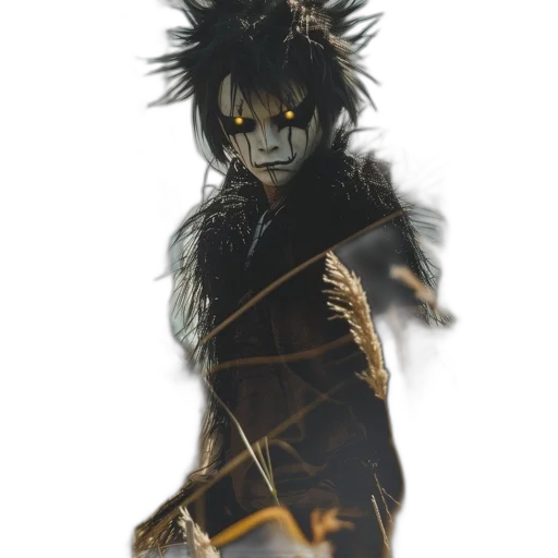 mask, staff, creature, dragon, concept art, fantasy art, comic book art, 3d render transparent PNG cut-out