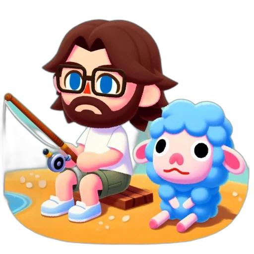 creature, animal, pixel art, concept art, vaporwave, fantasy art, pastel, blue transparent PNG cut-out