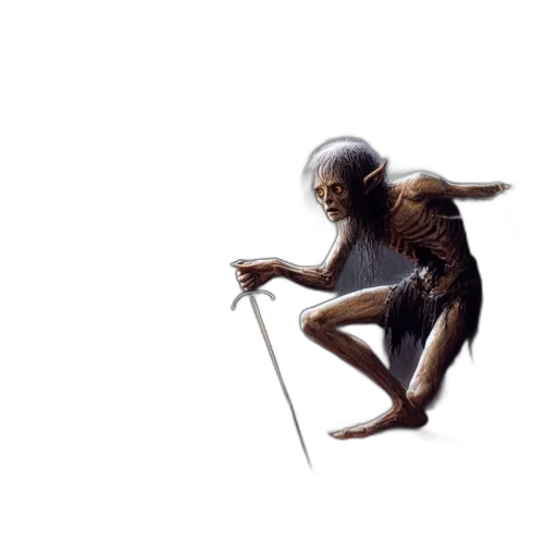 creature, staff, animal, concept art, 3d render, fantasy art, photorealistic, inside transparent PNG cut-out
