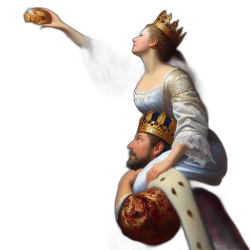 crown, sword, staff, concept art, fantasy art, photorealistic, oil painting, fire transparent PNG cut-out