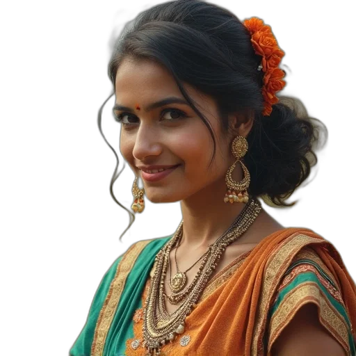 jewelry, staff, face, dress transparent PNG cut-out