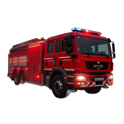 photorealistic, 3d render, fire, engine transparent PNG cut-out