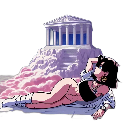 dress, vaporwave, concept art, cartoon, comic book art, underwater, snow, fog transparent PNG cut-out