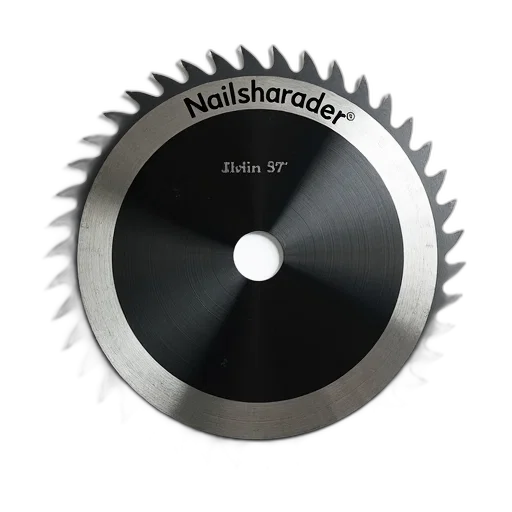 3d render, close-up, image, circular, saw, blade, metallic, finish transparent PNG cut-out