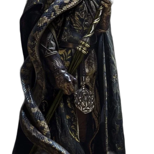 jacket, dress, dragon, sword, cyberpunk, fantasy art, concept art, photorealistic transparent PNG cut-out