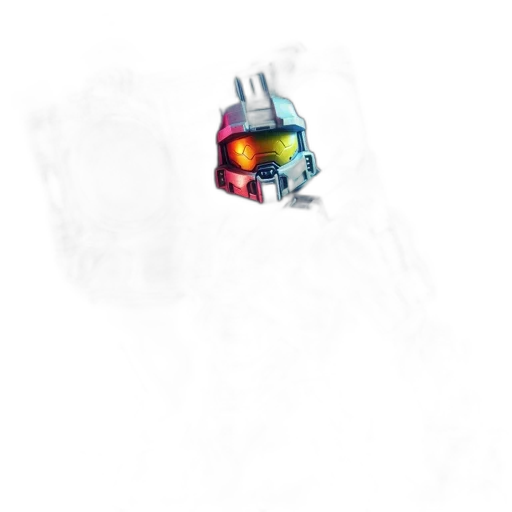robot, mask, crown, hat, concept art, pixel art, watercolor, 3d render transparent PNG cut-out