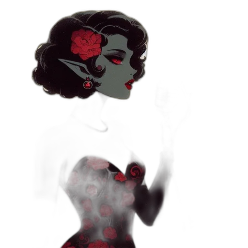 dress, crown, mask, concept art, pixel art, comic book art, watercolor, fire transparent PNG cut-out