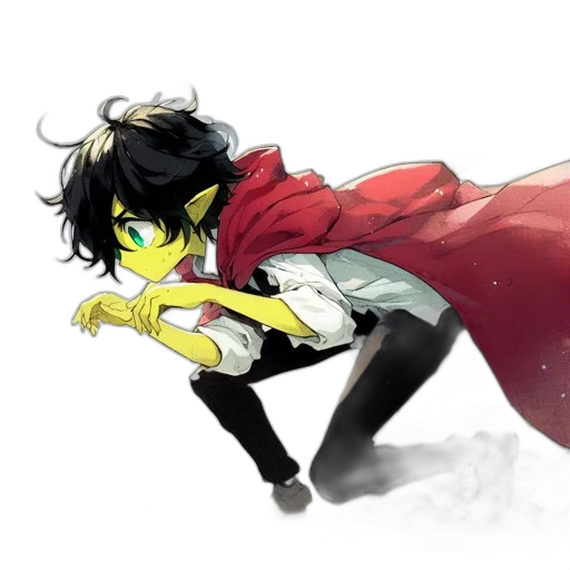 dragon, flower, anime, concept art, watercolor, comic book art, outer space, red transparent PNG cut-out