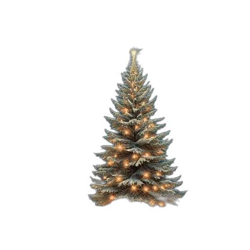 jewelry, tree, crown, 3d render, christmas, scene, moonlight, stars transparent PNG cut-out