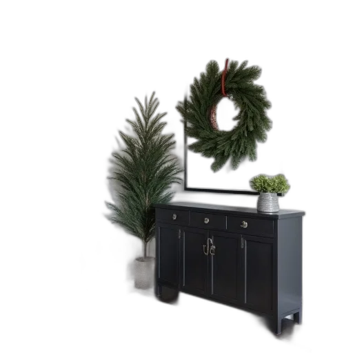 furniture, crown, 3d render, forest, dark, earth tones, monochrome, green transparent PNG cut-out
