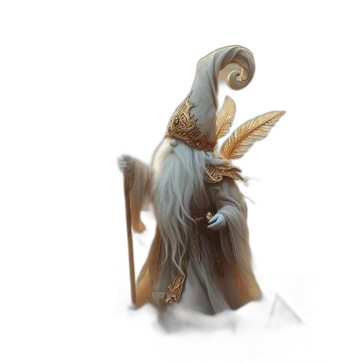 dragon, staff, creature, mask, fantasy art, concept art, 3d render, photorealistic transparent PNG cut-out